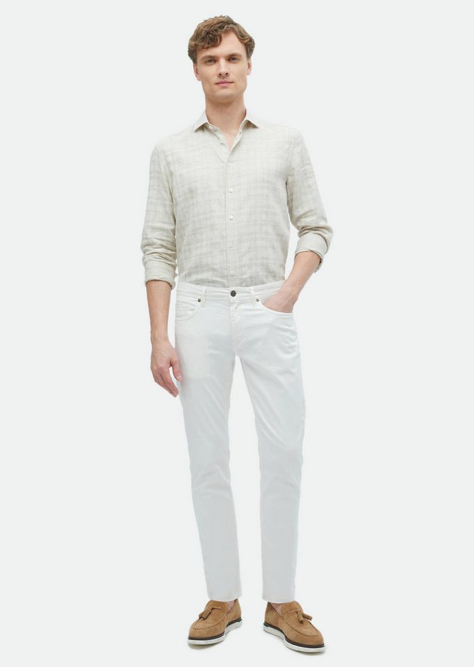 RAMSEY Chinohose Lässige, gewebte Slim-Fit-Hose aus Baumwollmischung von RAMSEY