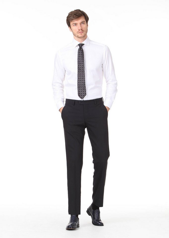 RAMSEY Chinohose Klassische Hose aus Wollmischung mit moderner Passform von RAMSEY