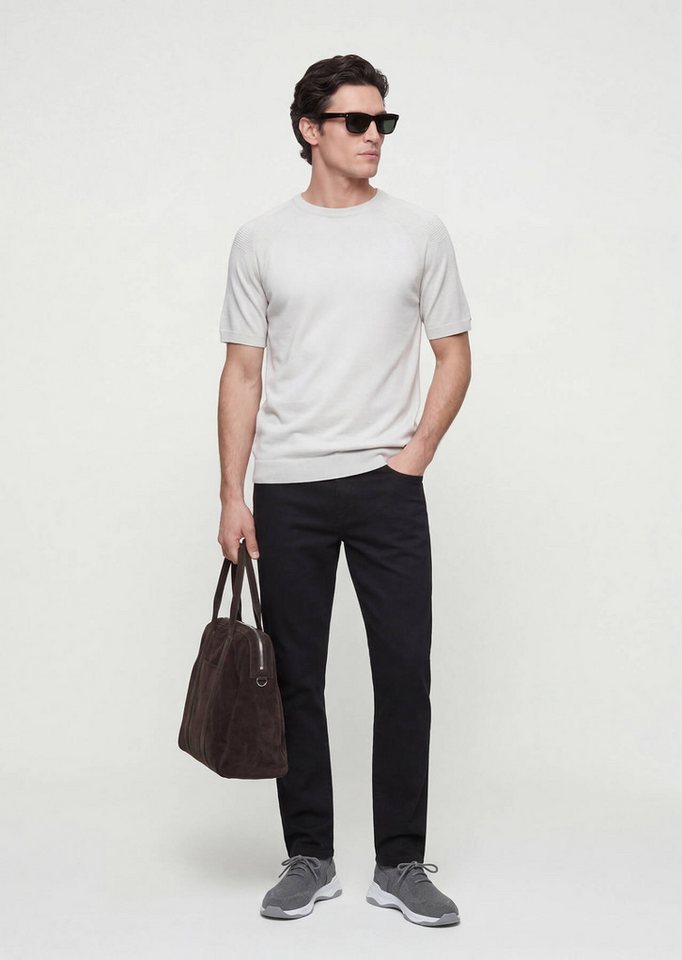 RAMSEY Longpullover Hellgraue Strickmode von RAMSEY