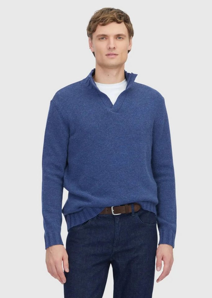 RAMSEY Longpullover Indigo Strickwaren Sweatshirt von RAMSEY