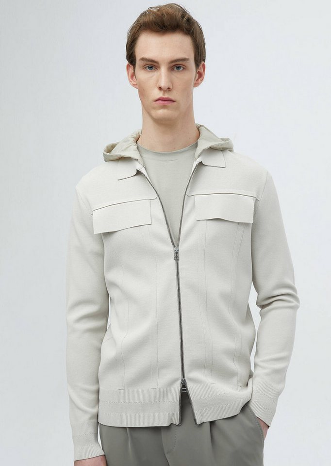 RAMSEY Sweater Einfarbiger Rollkragenpullover in Stone von RAMSEY
