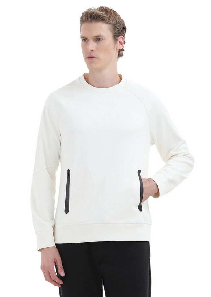 RAMSEY Sweatshirt Einfarbiger Pullover mit Rundhalsausschnitt von RAMSEY