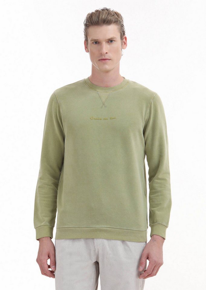RAMSEY Sweatshirt Sweatshirt mit Rundhalsausschnitt und Print von RAMSEY