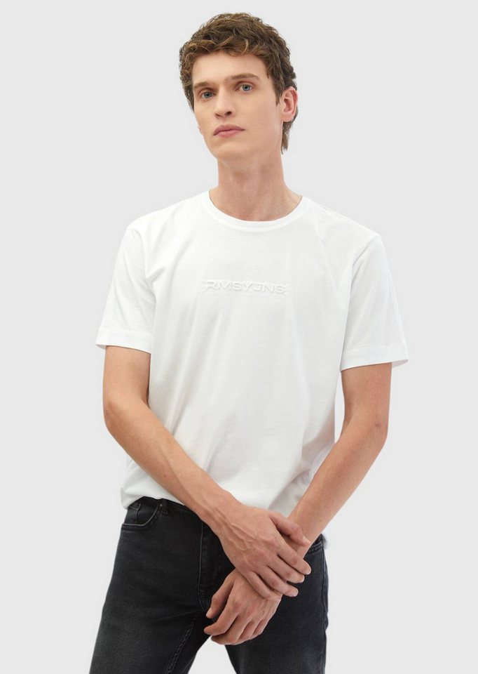 RAMSEY T-Shirt Bedrucktes T-Shirt aus 100 % Baumwolle mit Rundhalsausschnitt von RAMSEY