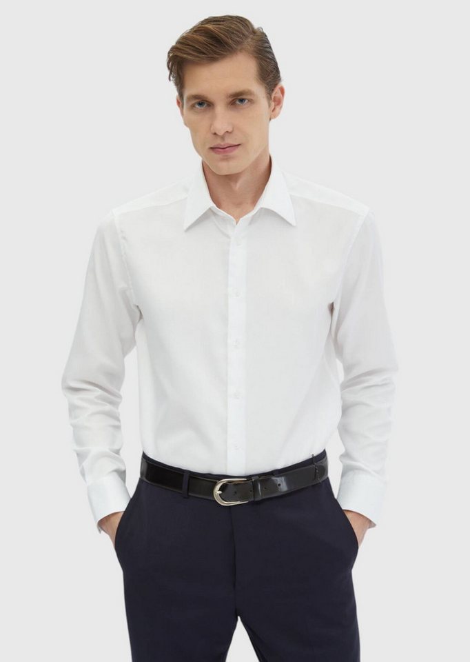 RAMSEY T-Shirt Schlichtes, gewebtes, klassisches Hemd aus 100 % Baumwolle mit regulär von RAMSEY