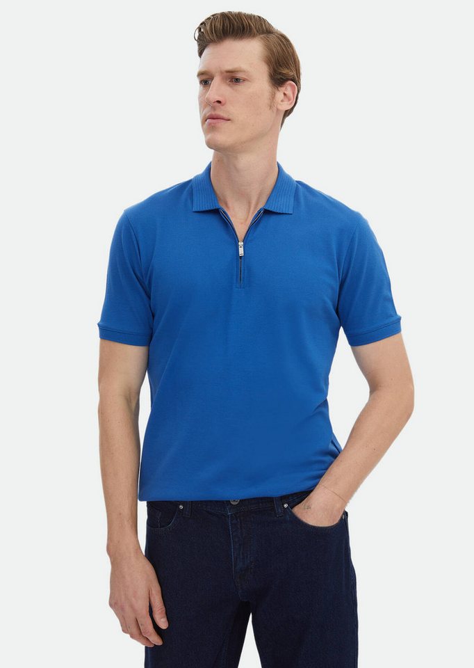 RAMSEY T-Shirt Schlichtes T-Shirt aus 100 % Baumwolle mit Polokragen RAMSEY T-Shirt Schlichtes T-Shirt aus 100 % Baumwolle mit Polokragen von RAMSEY