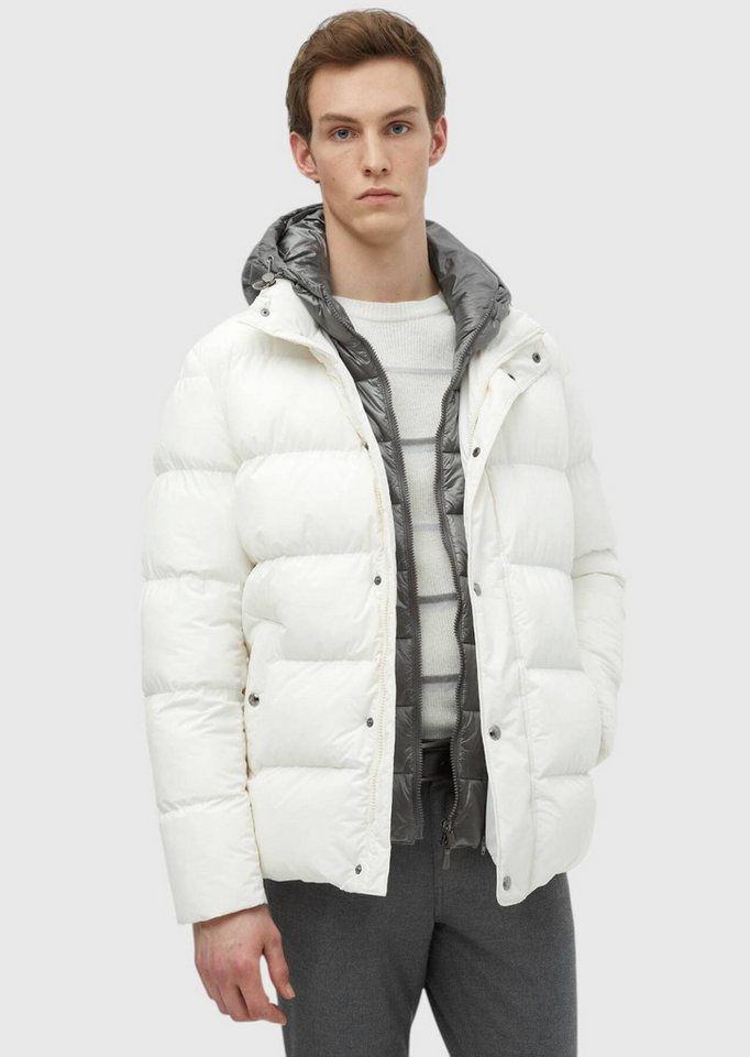 RAMSEY Winterjacke Ecru Abnehmbare Kapuze Webmantel von RAMSEY
