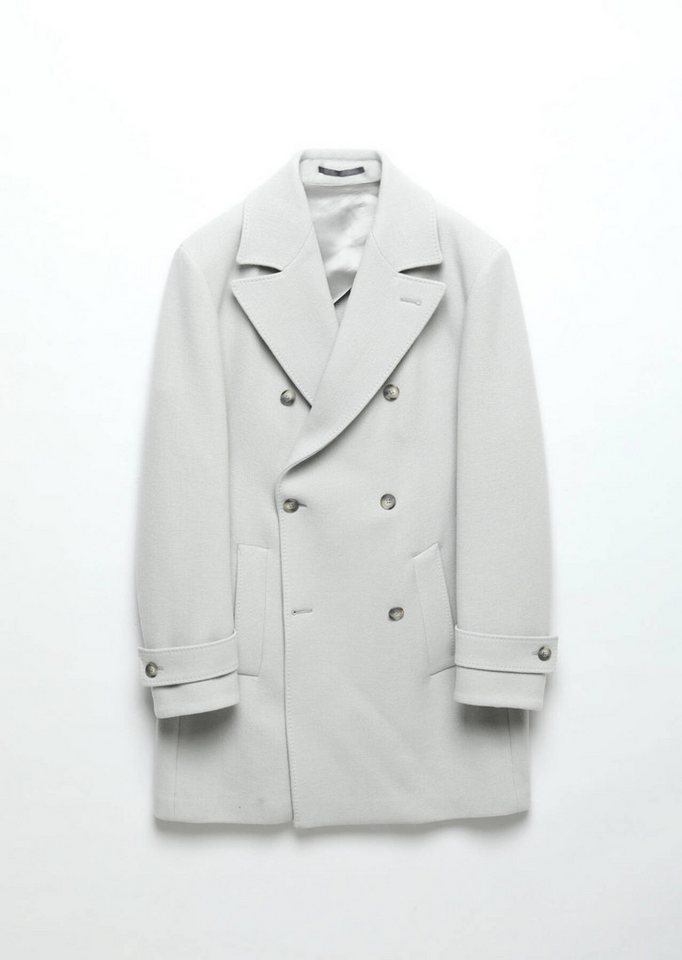 RAMSEY Winterjacke Grauer Webmantel von RAMSEY