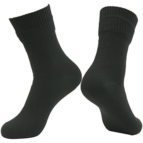 RANDY SUN Unisex Wasserdicht & Atmungsaktiv Wandern Trekking Ski Socken 1 Paar Small Schwarz von RANDY SUN