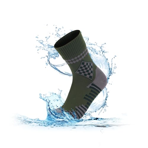 RANDY SUN Unisex Wasserdichte Socken, Atmungsaktive Outdoor Socken für Radfahren Wandern Golf 1 Paar von RANDY SUN