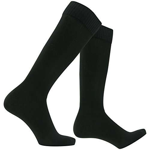 RANDY SUN Wasserdichte Socken, Herren Neuheit Business Casual Daily Wear Socken bis Knie Schwarz L von RANDY SUN