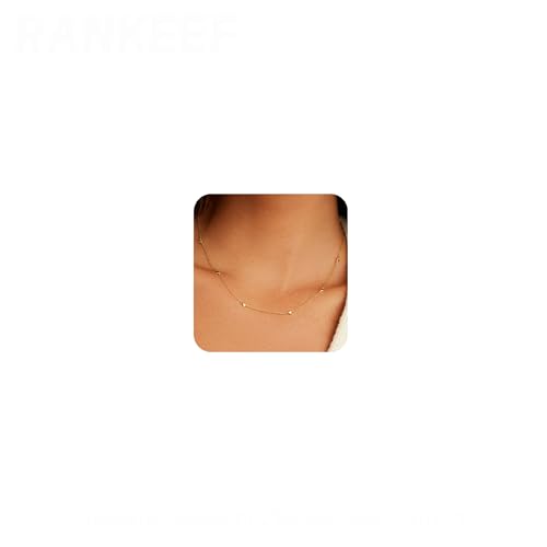 RANKEEF Goldkette damen mit Zirkonia kette gold damen Verstellbare halskette gold kette RANKEEF Goldkette damen mit Zirkonia kette gold damen Verstellbare halskette gold kette von RANKEEF