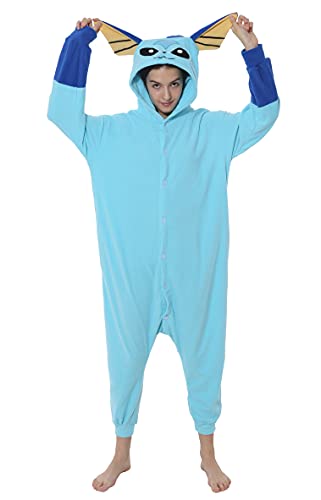 Relaxo Kostüm Evoli Onesie Einteiler Jumpsuit Tier Relax Kostuem Damen Herren Pyjama Fasching Halloween Schlafanzug Cosplay Erwachsene Karneval LanYB L von RANSUU