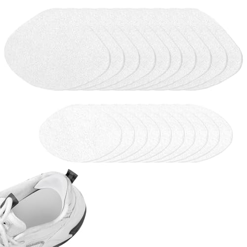 10er-Pack Sneaker Reparatur Patch,Selbstklebender Fersen Patch,Vamp Repair Aufkleber,Reparaturset für abgenutzte Schuhoberflächen,für Lederschuhe,Sportschuhe und High Heels(Weiß) von RANYAKE
