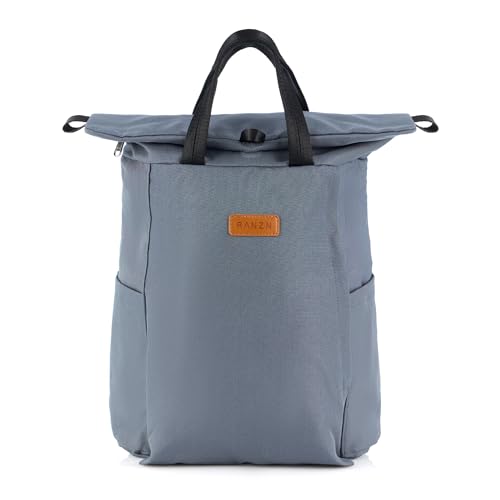 RANZN Rucksack Damen u. Herren | Schlicht und Durchdacht | für Uni Reisen Freizeit Arbeit (Anthrazitgrau) von RANZN