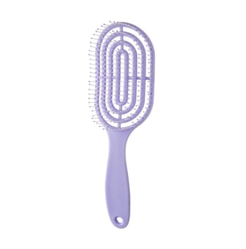 Entwirrende Haarbürste für Frauen und Männer (2er-Pack), kein Verheddern, sanft zu lockigem oder nassem Haar, breiter Zahnkamm zum Glätten und Glätten von Styling (lila) von RAOPLA