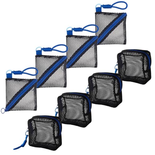 Kleine Netztasche mit Reißverschluss und Umhängeband, transparente Mini-Tasche, Kosmetiktaschen für Make-up, Toilettenartikel und kleine Gegenstände, tragbarer Aufbewahrungs-Organizer für Damen von RAOPLA