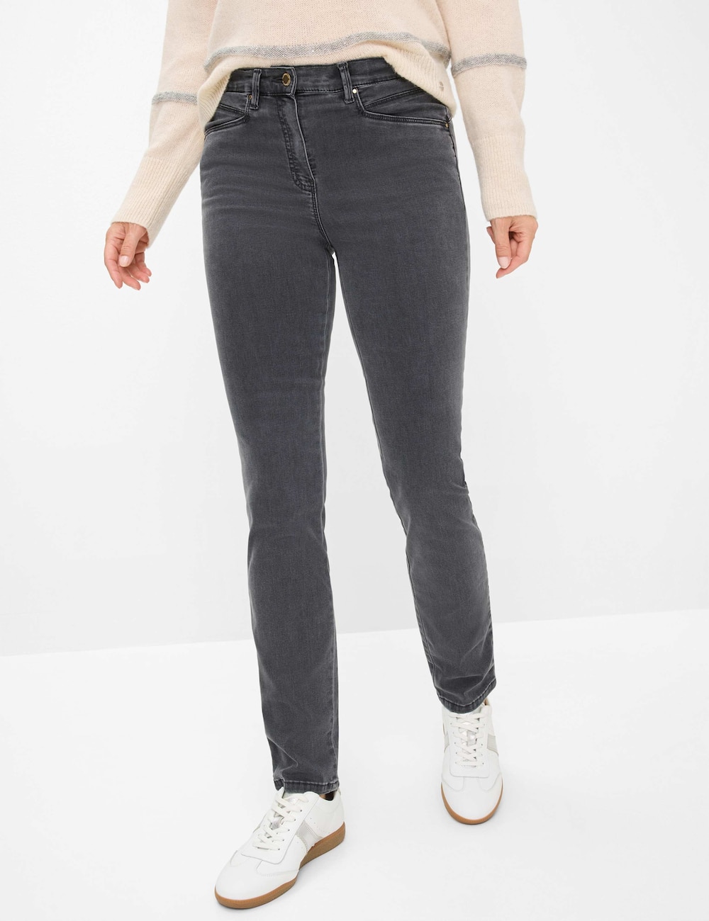 Große Größen Style LUCA Jeans, Damen, braun, Größe: 46, Baumwolle/Synthetische Fasern, Happy Size DE Women von RAPHAELA by BRAX