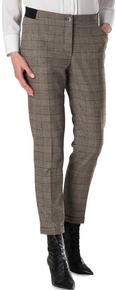 RAPHAELA by BRAX Stoffhose RAPHAELA BY BRAX Glencheck-Karo-Hose Pary taupe Super-Slim-Fit von RAPHAELA by BRAX