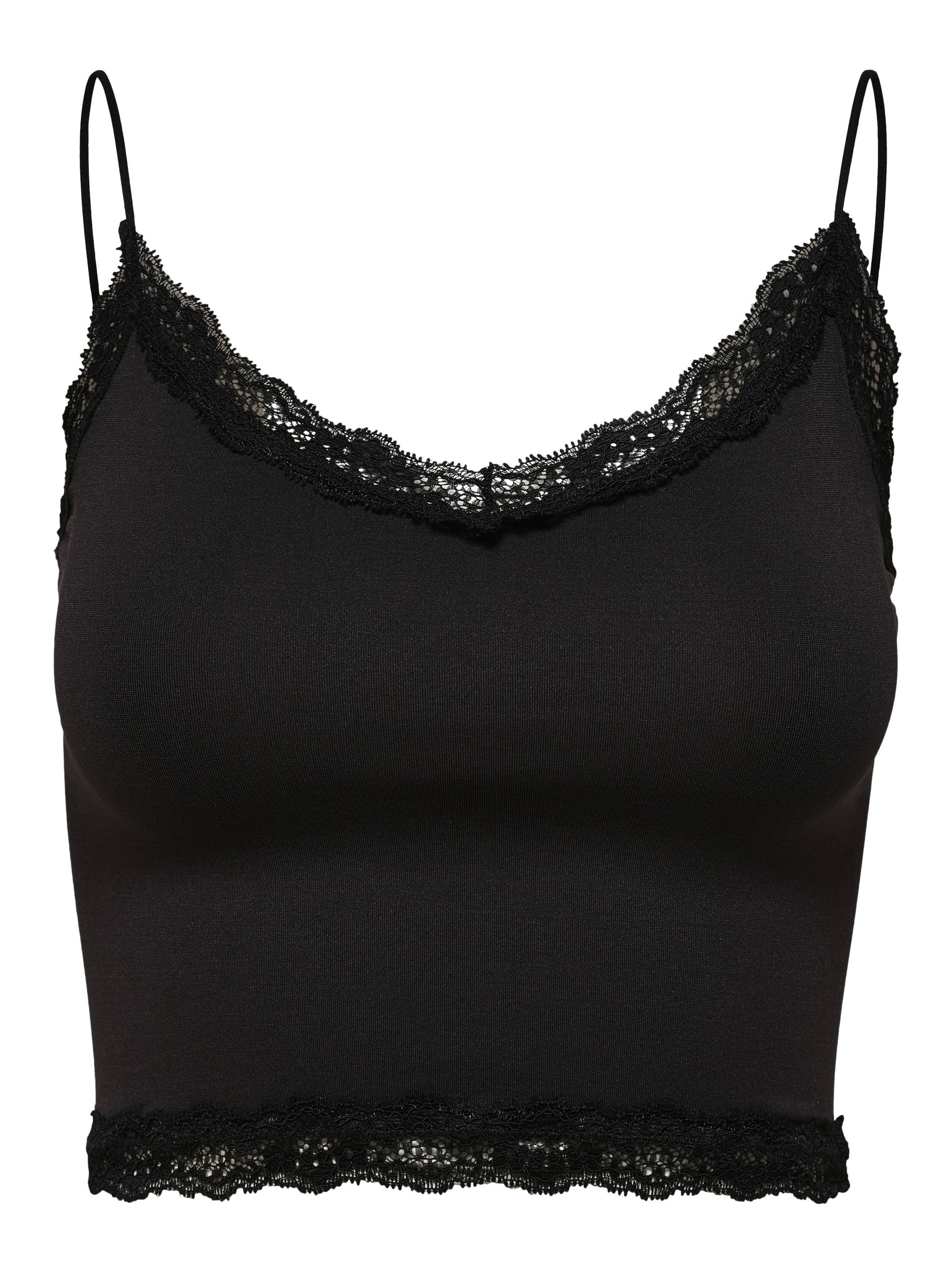 ONLY - ONLVICKY LACE SEAMLESS CROPPED TOP NOOS black von ONLY