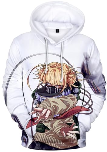 RAQUE Boku no Hero Academia Anime Sweatshirts Mädchen Ochako Manga Hoody Damen Cross My Body Himiko Manga Hoodies, Anime Himiko 07, XXS von RAQUE