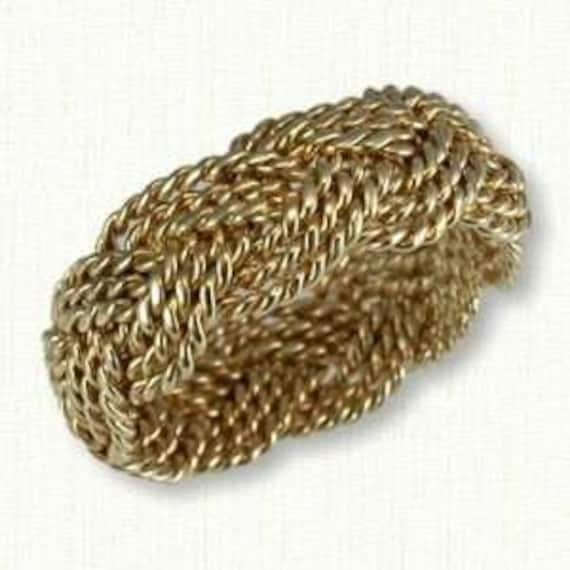 Hand Geflochtenes Turks Stirnband - Ohne Hülse 8-9 Mm Breit 3 Stränge 14Kt von RARUCOM
