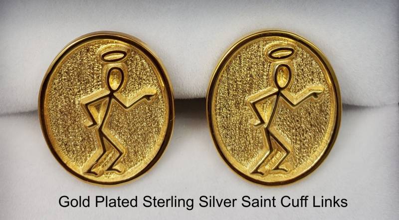 Heilige Manschettenknöpfe in Sterling Oder Vergoldetes | Sl09382C von RARUCOM