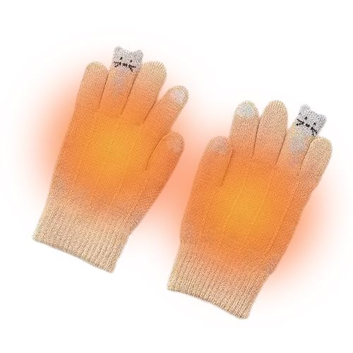 Winterhandschuhe Für Katzenliebhaber, Fischerhandschuhe Für Kätzchen, Meow-Fäustlinge, Fingerlose Handschuhe Mit KatzenpfotenmusterFäustlinge, Handwärmer Im Katzenfisch-Design, Fingerlose Handschuhe von RASOLI