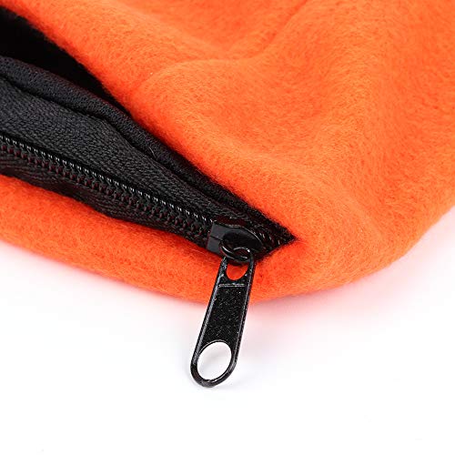 RASTKY Armbandschweißband mit Sicherem Reißverschluss für Outdoor -Sportpuppe - Hellbraunes Fint+Polyester 9 * 10 cm 1pc (ORANGE) von RASTKY