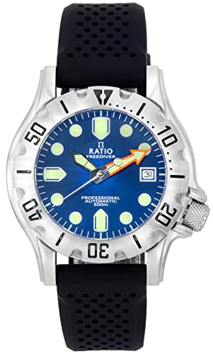 RATIO FreeDiver Professional Sapphire Blue Sunray Dial Automatic RTF013 500M Men's Watch von RATIO
