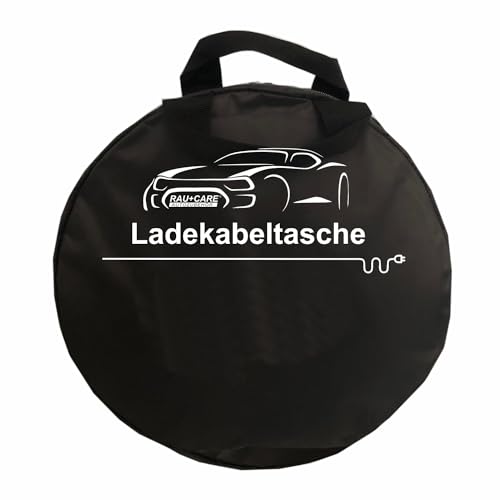 RAU+Care Auto KFZ Ladekabel Tasche leer für Elektroauto - Wasserabweisende Kabeltasche Camping Wohnwagen Wohnmobil - Gartenschlauch Tasche für EV-Verlängerungskabel - Kabel Organizer (35 cm) von RAU + CARE AUTO - ZUBEHÖR