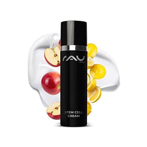 RAU Cosmetics Anti Aging Tagescreme - Stem Cell Cream 50 ml - Vegane Anti Falten Gesichtscreme mit Hyaluron, Argireline & Stammzellen - Antifaltencreme für Trockene, Reife Haut für Frauen und Männer von RAU Cosmetics