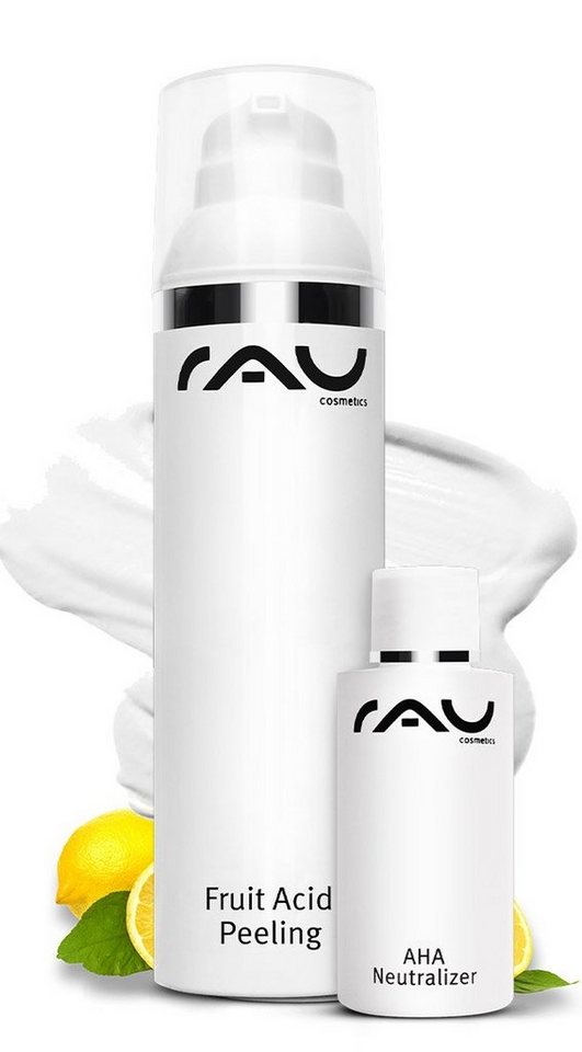 RAU Cosmetics Gesichtspeeling AHA BHA Fruchtsäurepeeling Fruit Acid Peeling mit Salicylsäure, Gesichtspeeling mit Fruchtsäuren und Salicylsäure, Fruchtsäure Peeling von RAU Cosmetics