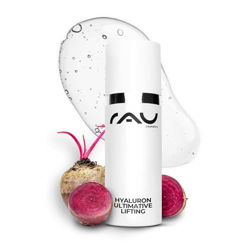 Hyaluron Serum hochdosiert 50ml - Hyaluronsäure Serum Gesicht - Vegan - Gesichtspflege Männer und Frauen - Anti Aging Hyaluronic Acid Gesichtsserum, Augenserum - RAU Cosmetics von RAU Cosmetics