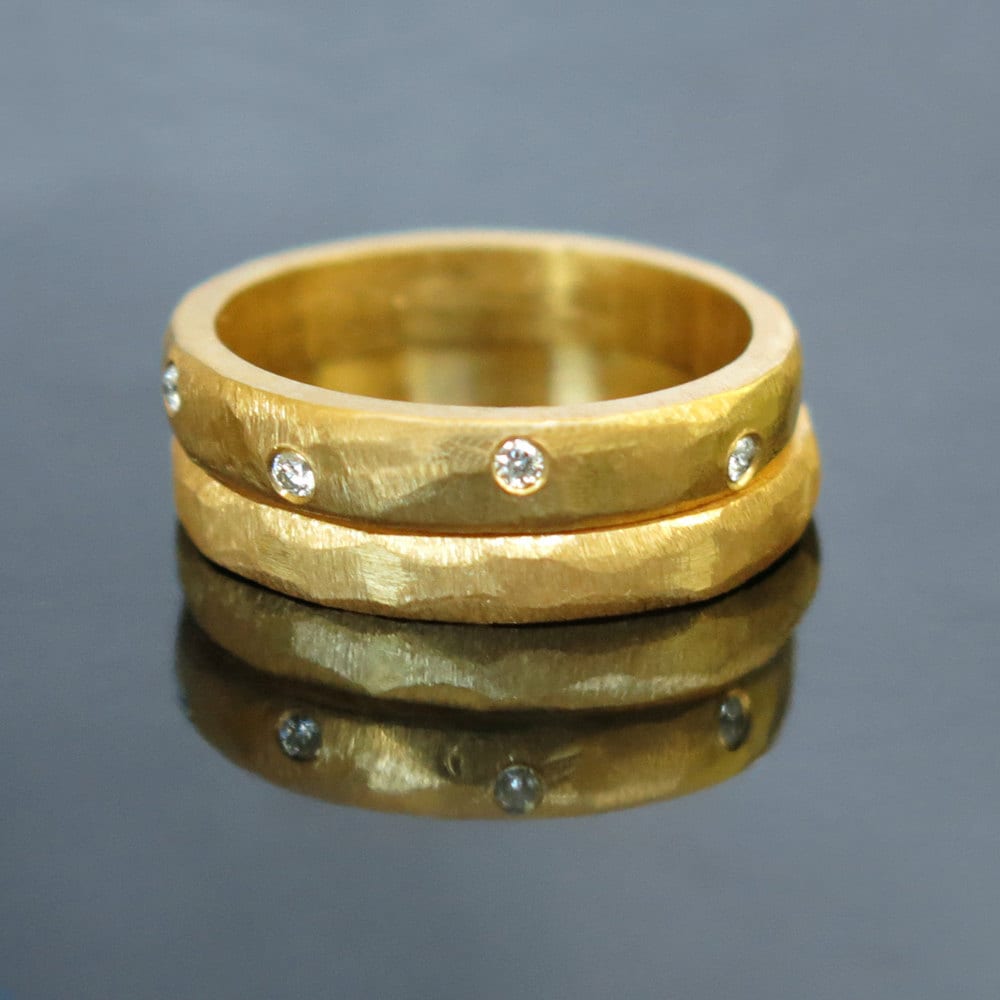 Moderne Eheringe, Diamantenring, Diamantring, Diamantring Für Ihn Und Ihn, Eheringe Sie von RAVITKAPLANJEWELRY