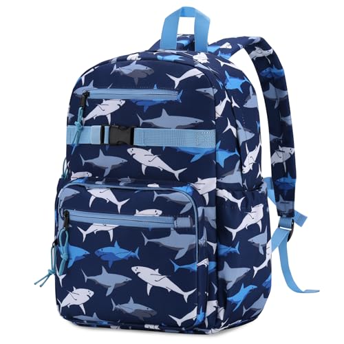 RAVUO Kinderrucksack Jungen,Niedlich Schulrucksack Kinder Rucksack für 4-8 Jahre Wasserabweisend Vorschulrucksack Kindergartentasche Mit Brustgurt 15.4L von RAVUO