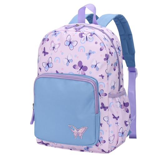 RAVUO Rucksack Mädchen,Niedlich KinderRucksack Schulrucksack für 4-6 Jahre Vorschulrucksack Kindergartenrucksack Schultasche mit Brustgurt von RAVUO