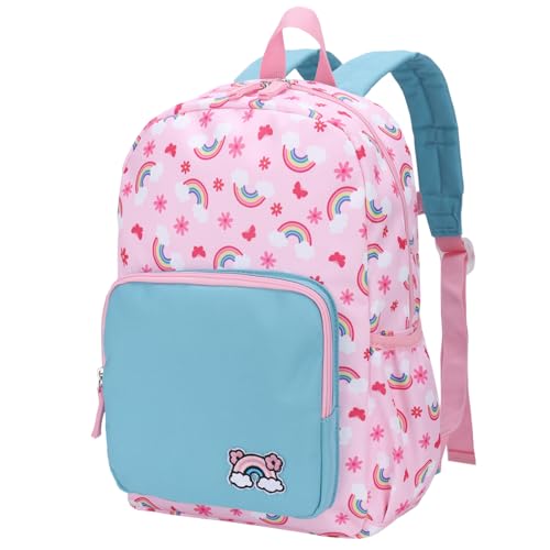 RAVUO Kinderrucksack Mädchen,Niedlich Kinder Rucksack Schulrucksack für 4-6 Jahre Vorschulrucksack Kindergartenrucksack Schultasche mit Brustgurt von RAVUO