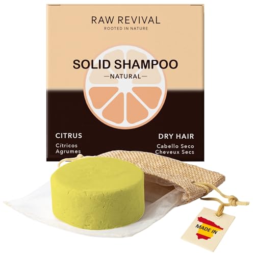 RAW REVIVAL - Festes Shampoo für trockene Kopfhaut & Naturlocken | Locken Shampoo Damen | Feuchtigkeit + Volumen + Haarwachstum | Ohne Silikone & Parabene | Biologisch abbaubar von RAW REVIVAL