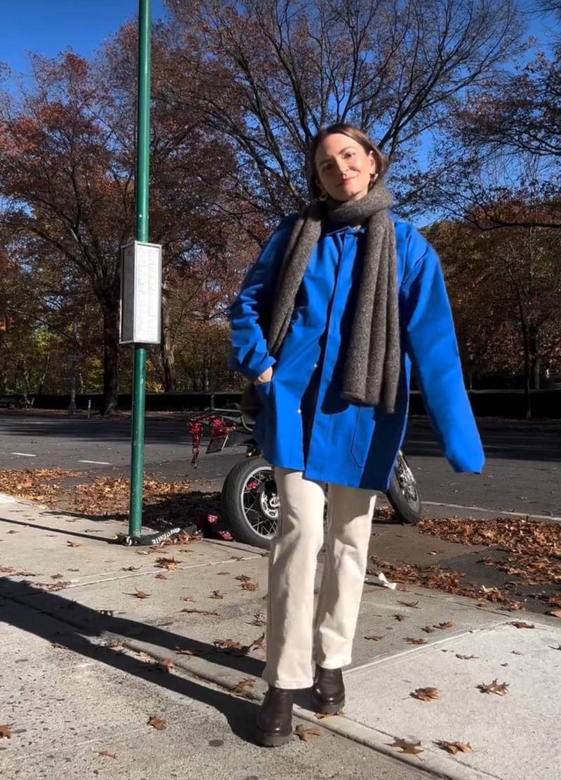 Vintage Matisse Blauer Atelier Chore Mantel | Unisex Helle Kobalt Baumwollmischung Militär Dienstbar Snap Arbeitsjacke Hergestellt in Europa L Xl von RAWSONSTUDIO