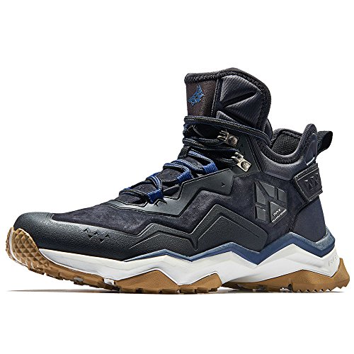 RAX Herren Mid Multifunktions V-tex Wasserdicht Wanderschuhe Outdoor Schuhe, Schwarz (schwarz), 44 EU von RAX