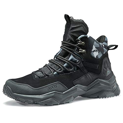 RAX Herren Wild Wolf Mid Venture Wasserdicht Leichte Wanderstiefel, Schwarz, 41 EU von RAX