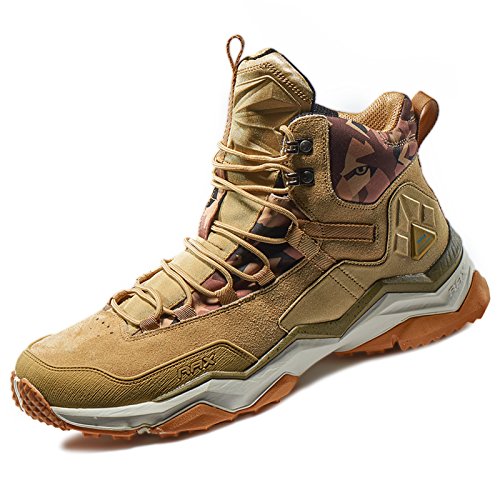 RAX Wild Wolf Mid Venture Herren Wanderschuhe, wasserdicht, leicht, Hellkhaki, 46 EU von RAX