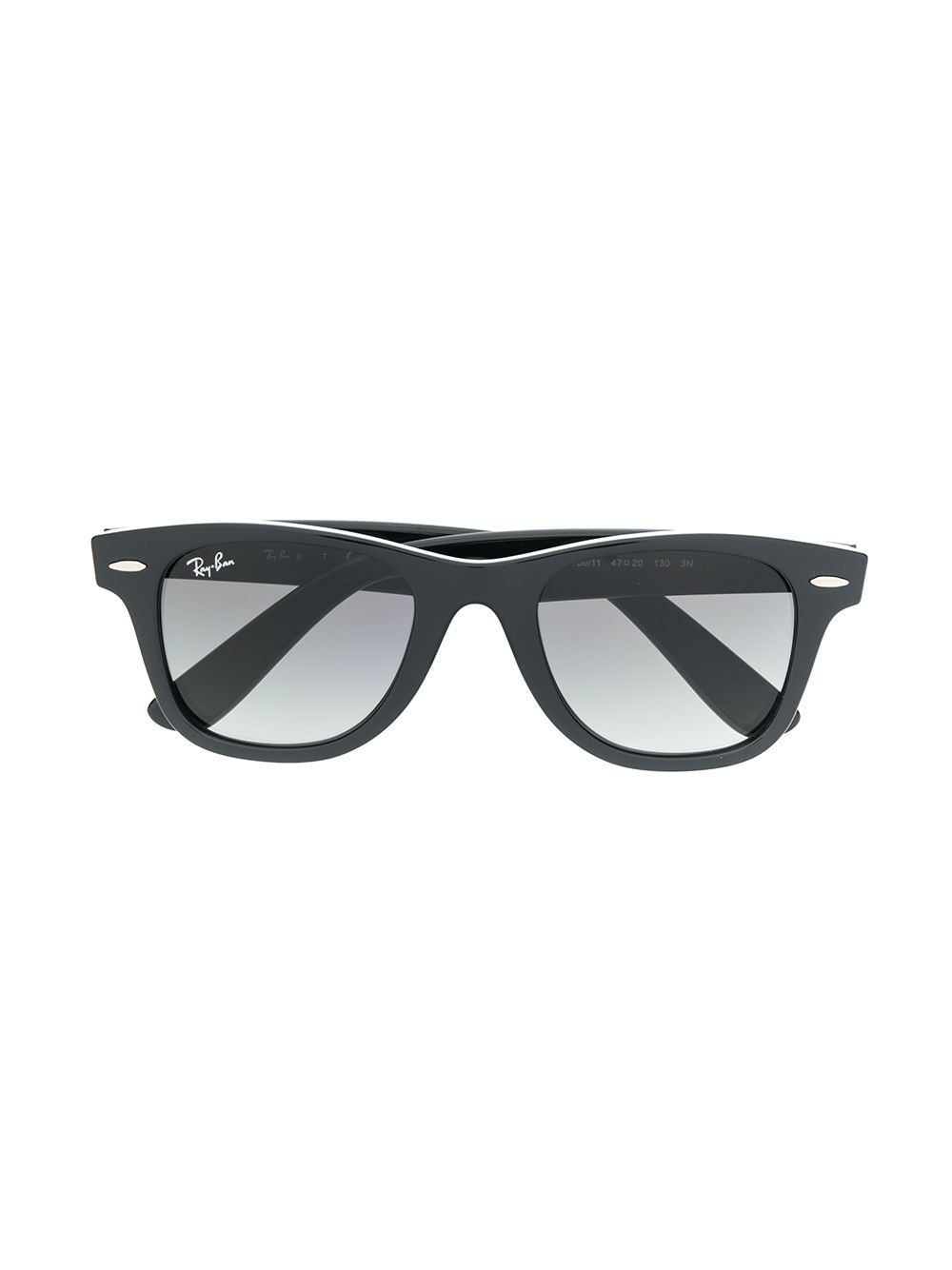 RAY-BAN JUNIOR Eckige 'Wayfarer' Sonnenbrille - Schwarz von RAY-BAN JUNIOR