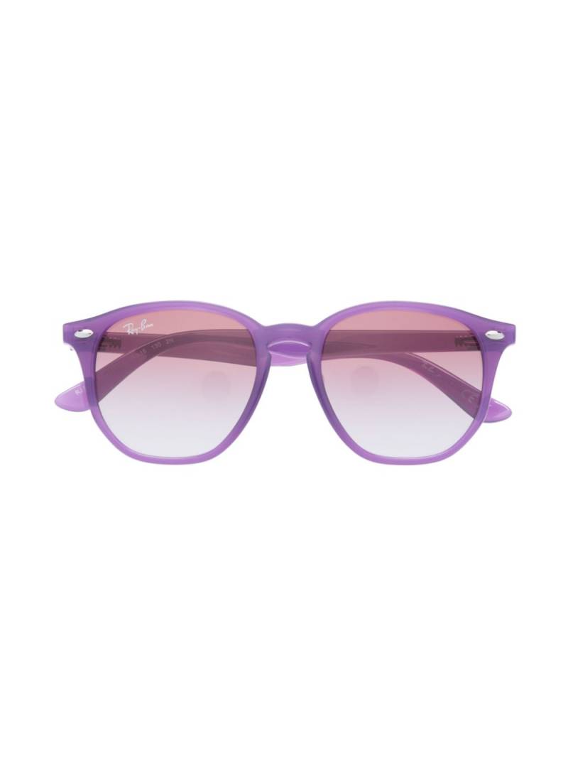 RAY-BAN JUNIOR Breite Sonnenbrille mit Logo-Print - Violett von RAY-BAN JUNIOR