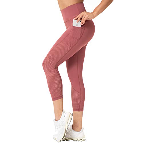 RAYPOSE Capri Leggings Damen High Waist Push Up Sportleggins Gym Sporthose 3/4 mit Tasche von RAYPOSE