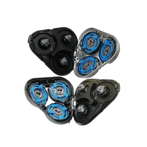 S5000 Rasierklinge, waschbar, kompatibel mit Philips, S5370, S5571, S5420, S5140, S5078, S5077, S5050, S5082, S5380, S5400, Rasierköpfe(2pcs Silver) von RAYPUR