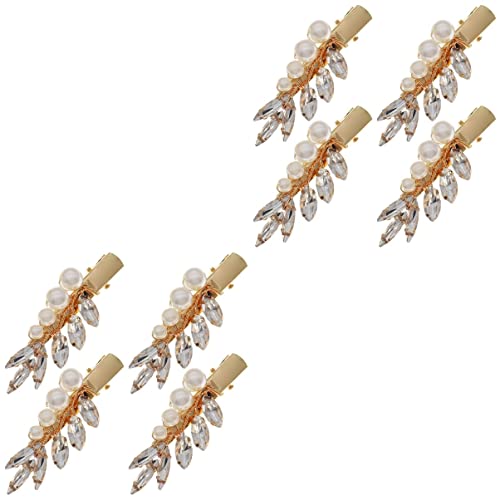 8 stücke Haar Golden Alligator Dekoration Clips Haarspangen Elegante Frauen Clip Zubehör Haarnadeln Bling Hochzeit Haarnadel von RAZZUM