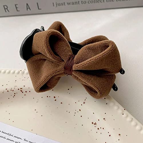 Bowknot Hair Claw Headwear Small Grab Clip Cloth Hohe Pferdeschwanz-Haarspange Bow Hairpin Girl Hair Clip Female Hair Accessories Haarklammern von RAZZUM