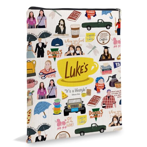 Gilmore Buchhülle für Mädchen, Motiv: Luke's inspirierte Buchhüllen, Luke's Fans, Geschenk, Reißverschluss-Tasche für Frauen, beste Freunde, Schwester, BFF, Geburtstag, Abschlussfeier, 6BK055 von RBAFAO